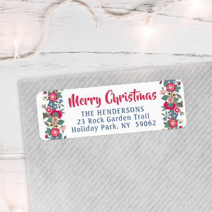 Étiquette Toute adresse de retour de vacances Retro Holiday 