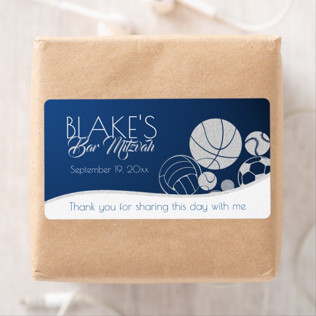 Étiquette Toutes les Sports Combo Bar Mitzvah (En situation)