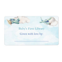 Toy Plane Nuages Sky Travel Adventure Baby shower
