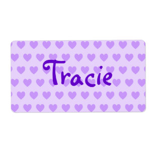 Étiquette Tracie en violet