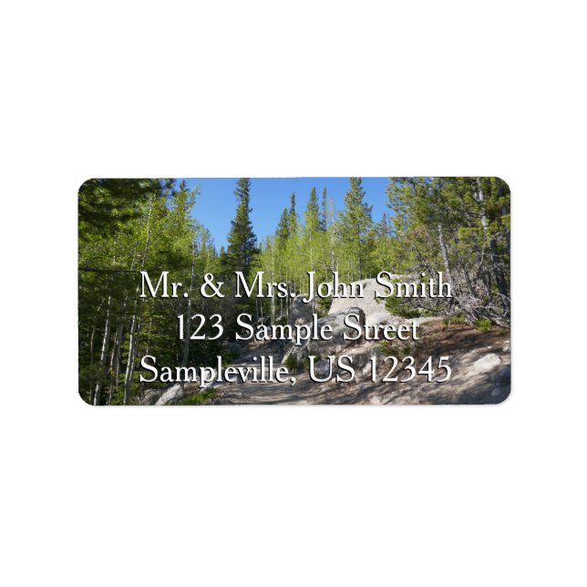 Étiquette Trail to Alberta Falls (Devant)