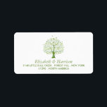 Étiquette Tree of Life, Elegant Wedding<br><div class="desc">These labels are perfect for any couple planning an elegant wedding celebration. The elegant tree design can be personalized to suit your special event and will be the perfect accessory for any romantic themed party, including; valentine's day celebrations, engagements, wedding showers, baby showers and much, much more. Part of our...</div>