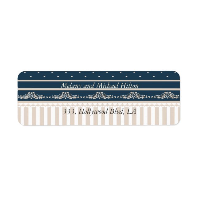 Étiquette Trendy vintage damask lace raypes (Devant)