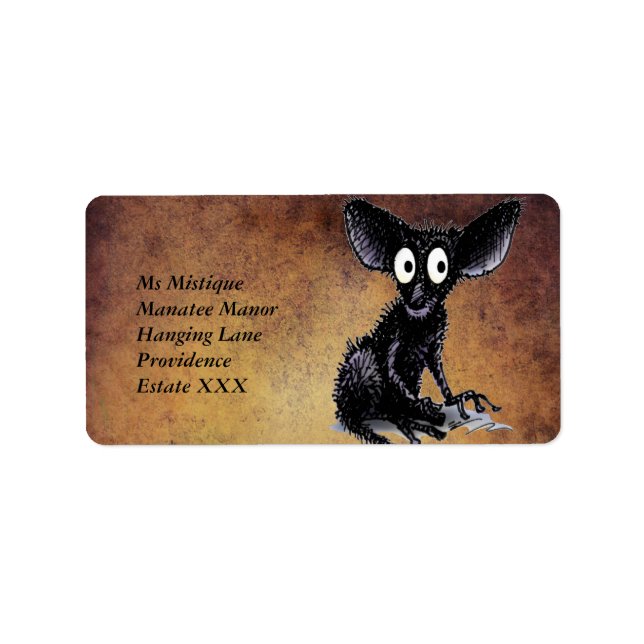 Étiquette Très drôle Aye-Aye (Devant)