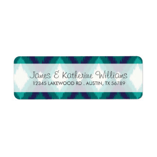 Étiquette Tribal Ikat Chevron Mariage moderne