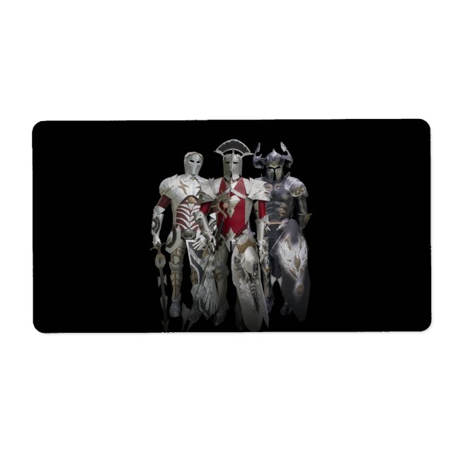 Étiquette Trois chevaliers (Devant)