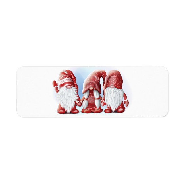 Étiquette Trois gnomes amusants de Noël Café Mug Servant Tr (Devant)