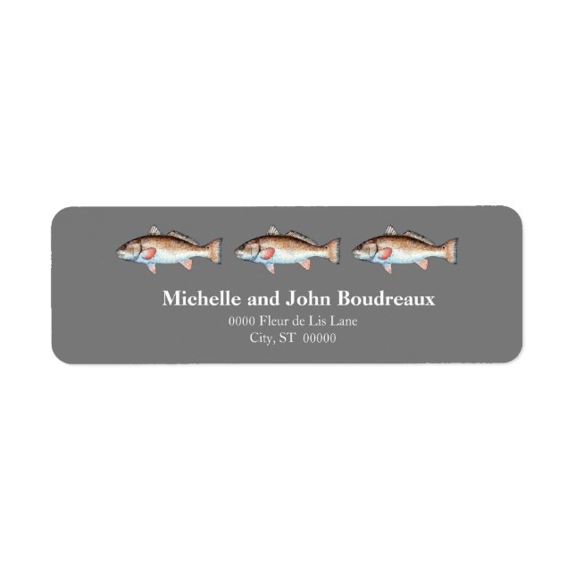 Étiquette Trois sébastes en gris (Devant)