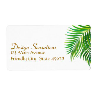 Étiquette Tropical address label