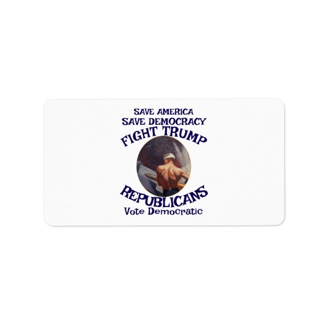 Étiquette Trump (Devant)