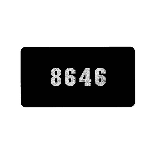 Étiquette Trump républicain 86 46 (Devant)