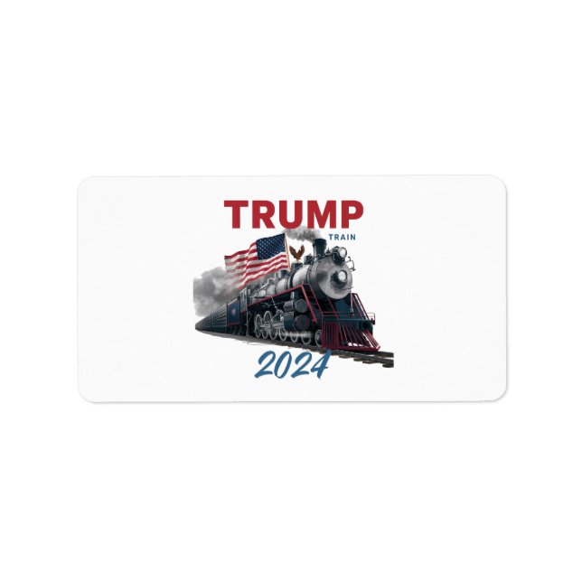 Étiquette Trump Train 2024 (Devant)