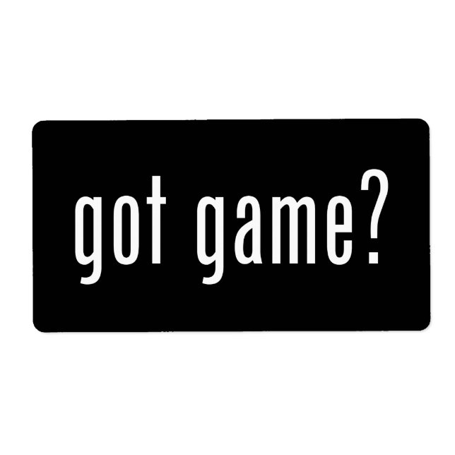 Étiquette tu as du jeu ? (Devant)