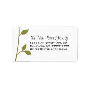 Étiquette Twig et feuille