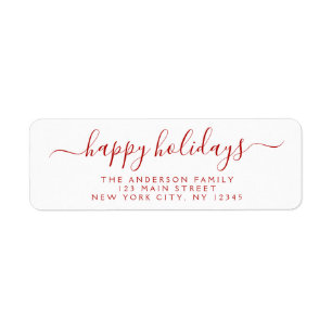 Étiquette Typographie de script moderne élégante Joyeuses va