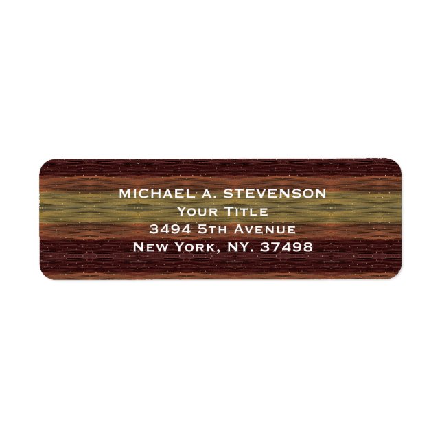 Étiquette Typographie personnalisée des touches de peinture (Devant)