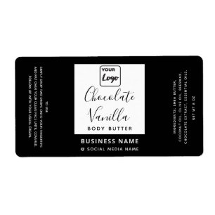 Étiquette Typographie professionnelle noir blanc logo produi