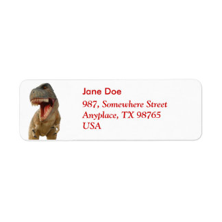Étiquette Tyrannosaurus Rex