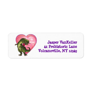 Étiquette Tyrannosaurus Valentine's Day