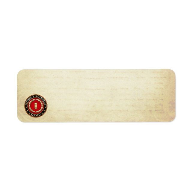 Étiquette U.S. Marines: second lieutenant (USMC 2ndLt) [3D] (Devant)