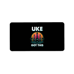 Étiquette Uke A Obtenu Ce Drôle Ukulele Player Guitare Music