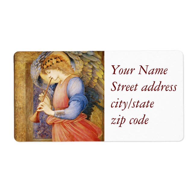 Étiquette Un ange joue à Flageolet (Devant)