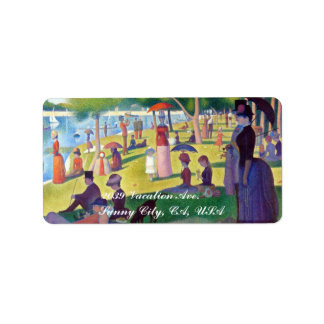 Étiquette Un dimanche après-midi à La Grande Jatte par Seura