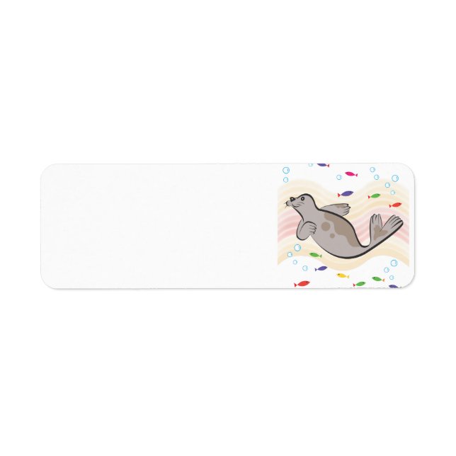 Étiquette Un lion de mer heureux (Devant)