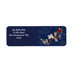 Étiquette Un pack amusant de traîneau à Père Noël