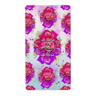 Étiquette Un Rose est un Rose est un Rose