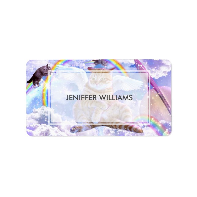 Étiquette Unicorne - Caticorn (Devant)