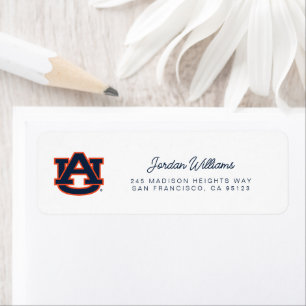 Étiquette Université d'Auburn   Auburn UA Logo