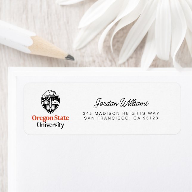 Étiquette Université d'État de l'Oregon (En situation)