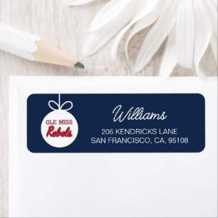 Étiquette Université du Mississippi Ole Miss Rebels