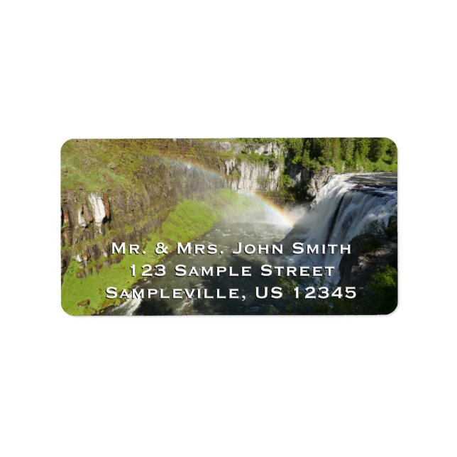 Étiquette Upper Mesa Falls (Devant)