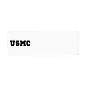 Étiquette USMC [bold text]