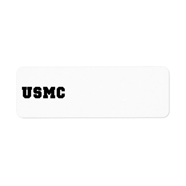 Étiquette USMC [bold text] (Devant)