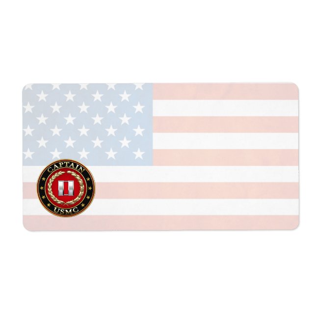 Étiquette USMC Capt [3D] (Devant)