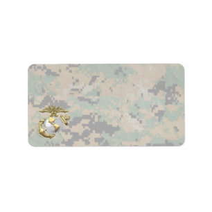 Étiquette USMC Eagle, Globe & Ancre (EGA) [3D]