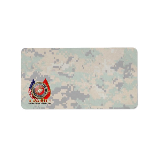 Étiquette USMC Semper Fi [édition spéciale] [3D] (Devant)