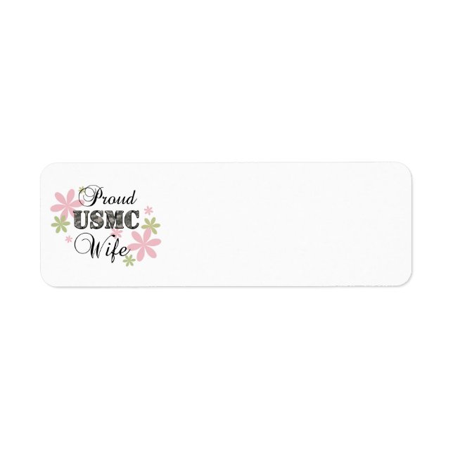 Étiquette USMC Wife [fl camo] (Devant)