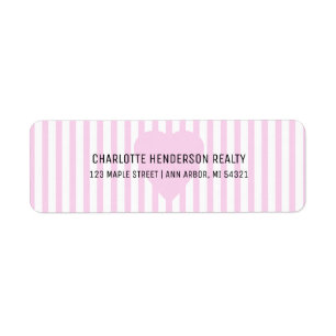 Étiquette Valentines Day Immobilier Adresse de retour