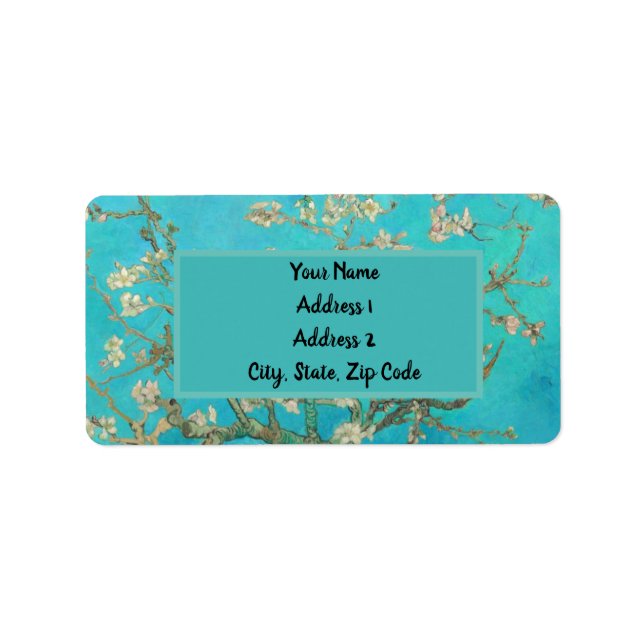 Étiquette Van Gogh Almond Blossoms (Devant)