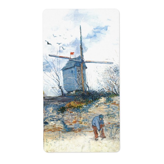 Étiquette Van Gogh : Le moulin de Galette (Devant)