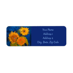 Étiquette Van Gogh Sunflowers
