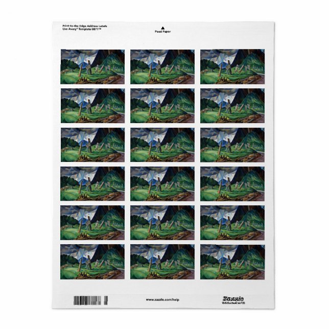 Étiquette Vanquished, 1930 par Emily Carr (Feuille entière)