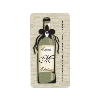 Étiquette variétal de vin sophistiqué