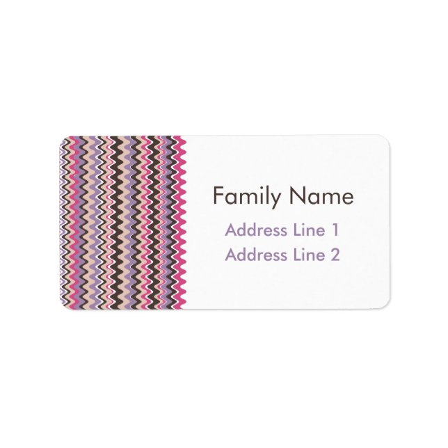 Étiquette Vave Chevron Bold (Devant)