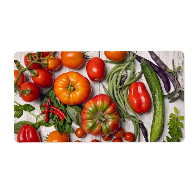 Étiquette Vegetable and Herb Harvest (Devant)