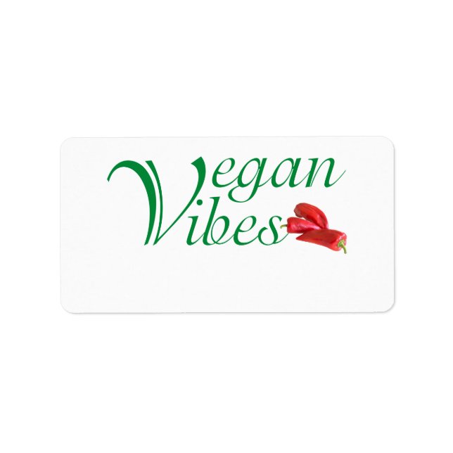 Étiquette Végétal (Devant)